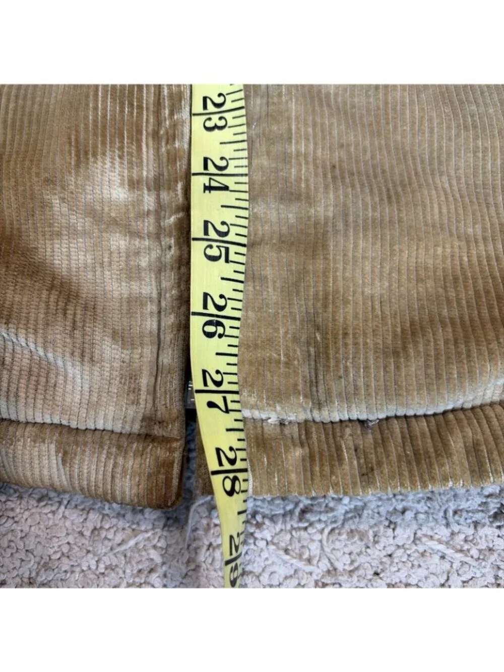 Vtg 70s Men’s Corduroy Jacket Sherpa Lining Size 40 Thrashed Shredded Grunge